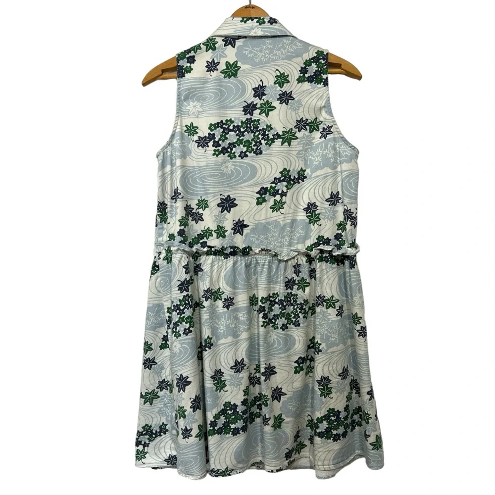 Tuckernuck Royal Shirtdress Coastal Preppy Province Breeze Floral Print Blue S - Picture 11 of 15
